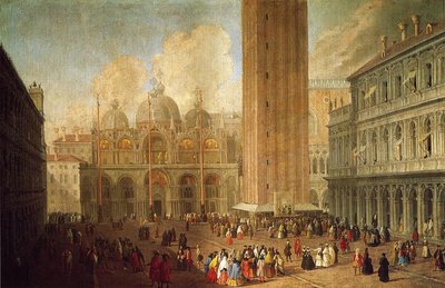 Piazza San Marco, Venedig, ca. 1722 von Luca Carlevaris